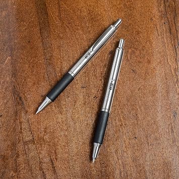 Zebra Pen STEEL G-402 Retractable Gel Pen - 0.5mm Fine Point - Smooth Black Ink - Rapid Dry Ink for No Smears or Smudges - Refillable Stainless Steel Writing Pen for Office, School - 1 Pack (49211)
