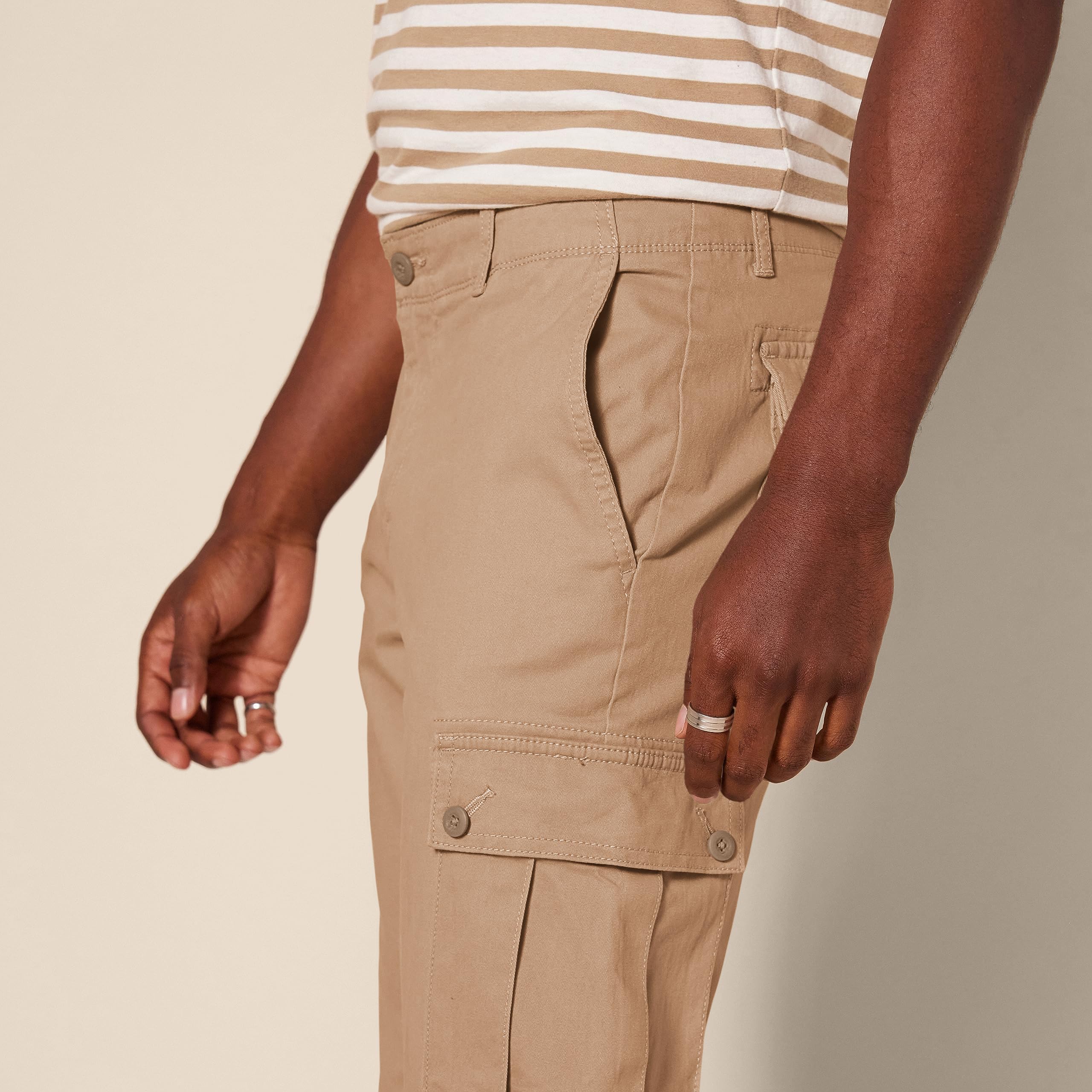 Amazon Essentials Uomo Pantaloni Cargo Elasticizzati e Aderenti (Disponibili nelle Taglie Big & Tall)