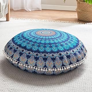 Codi Meditation Floor Pillow, Round Large Pillows Seating for Adults, Bo...