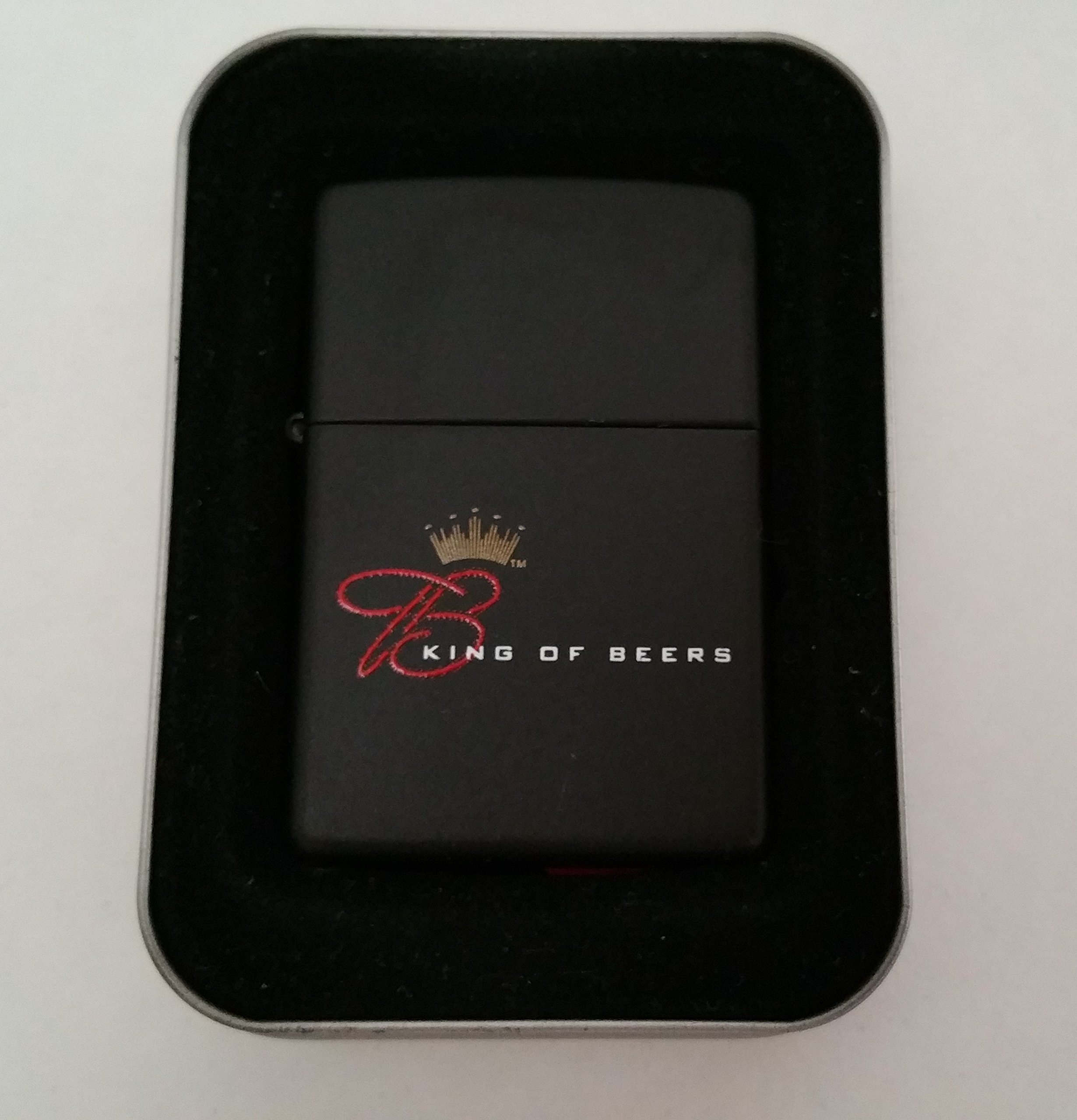 Zippo Lighter Anheuser-Busch Budweiser King of Beers Matte Finish