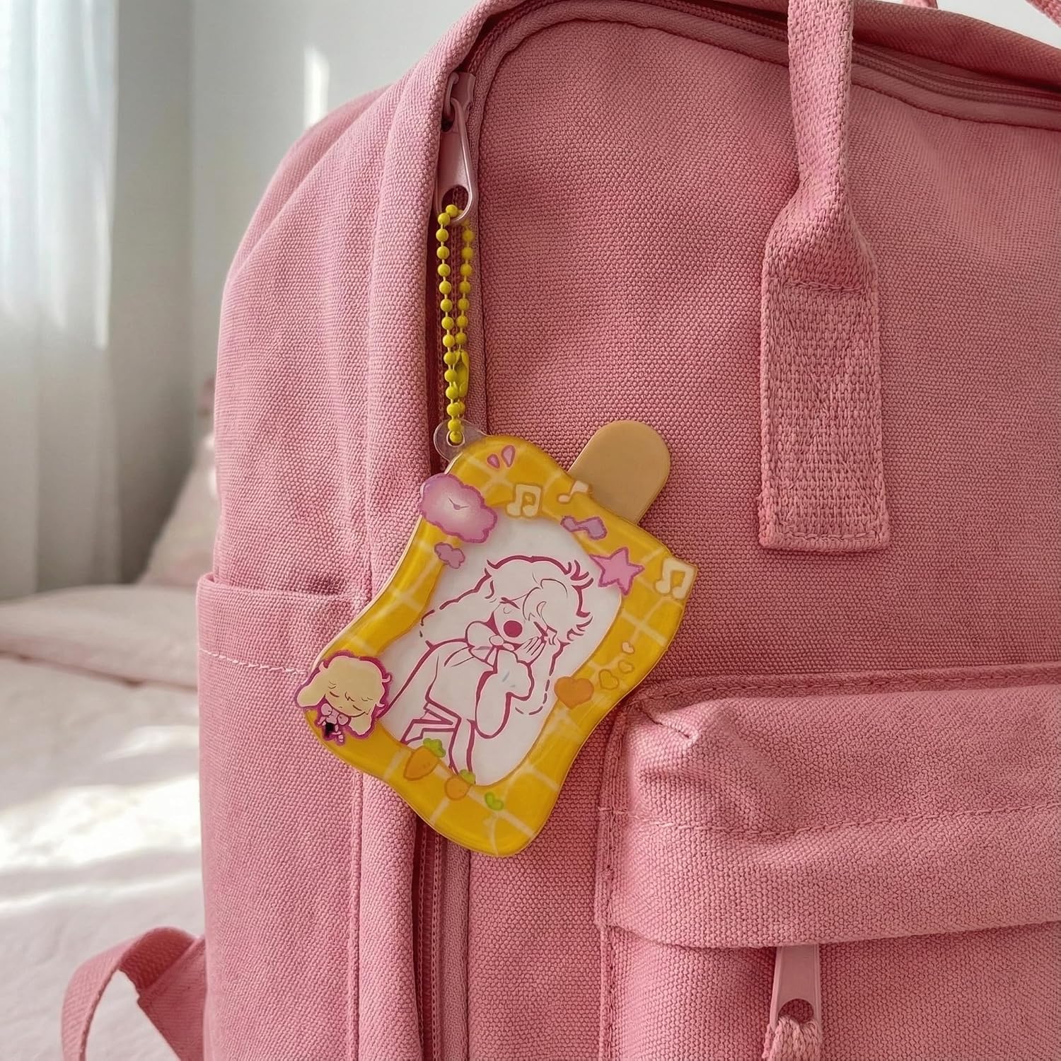 YJacuing Alien Stage Rabbit Series Blind Box Ice Pop Acrylic Keychain, Official ALNST Mystery Bag Charm with Pull-Out Design