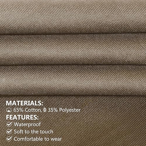 Miniatura 3 de Delantal ajustable con botones para mujeres y hombres, artistas, pintura, cerámica, jardín, cocina, chef, 3 bolsillos, impermeable, M-XXL