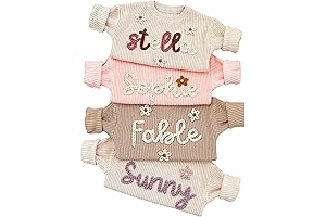 NAZENTI Monogrammed Personalized Baby Sweater