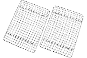 Checkered Chef Cooling Rack: Stainless Steel Grilling Masterpieces