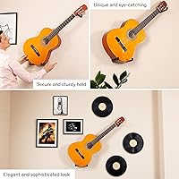 Vista 9 de Soporte de Pared para Guitarra en Ángulo - Colgador de Pared Horizontal para Guitarra, Ukelele, Bajo, Guitarra Eléctrica, Banjo en Inclinación