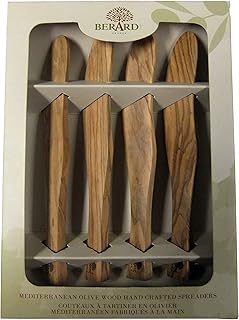 Berard Acero Olive Wood 6 Inch Spreader, Set of 4