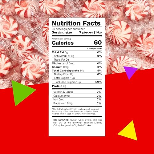 Miniatura 2 de Starlight - Mentas de caramelo de menta | Bolsa de 1 libra – Aprox. 90 unidades | Caramelo de menta molinete | Menta clásica a granel envuelta