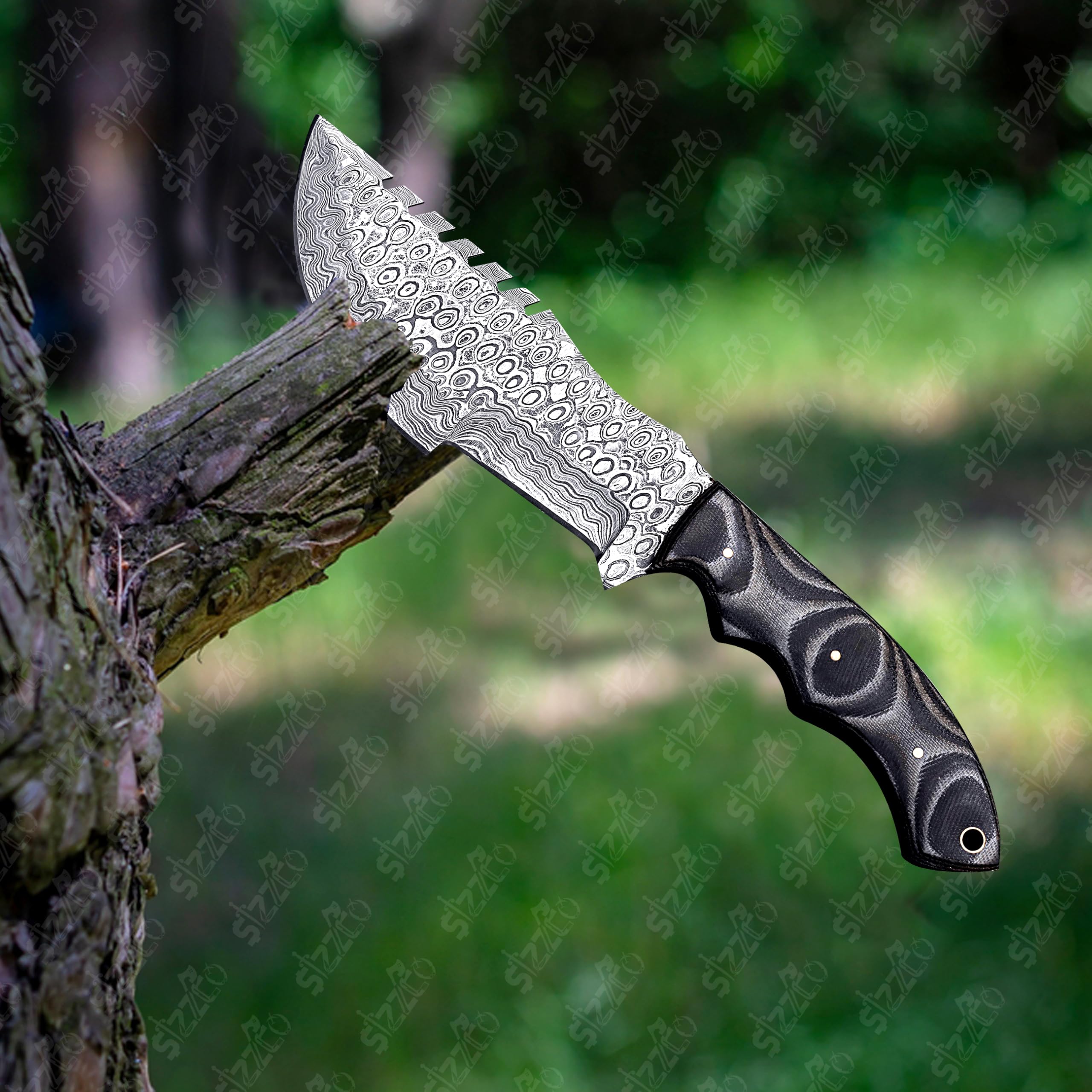 Handmade Damascus Steel Tracker - 10
