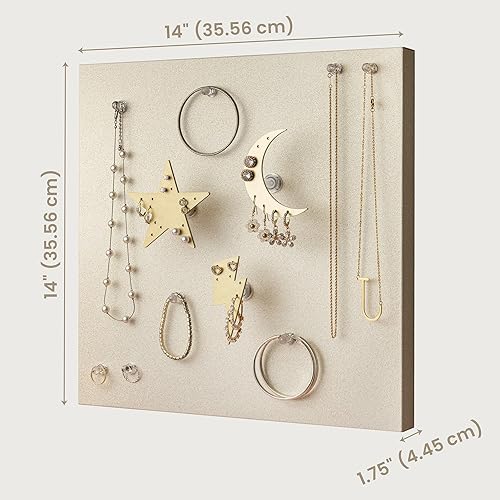 Miniatura 4 de CK Organizers Organizador magnético de joyas para montaje en pared, organizador de joyas colgantes, soportes de joyería de alta calidad, organizador