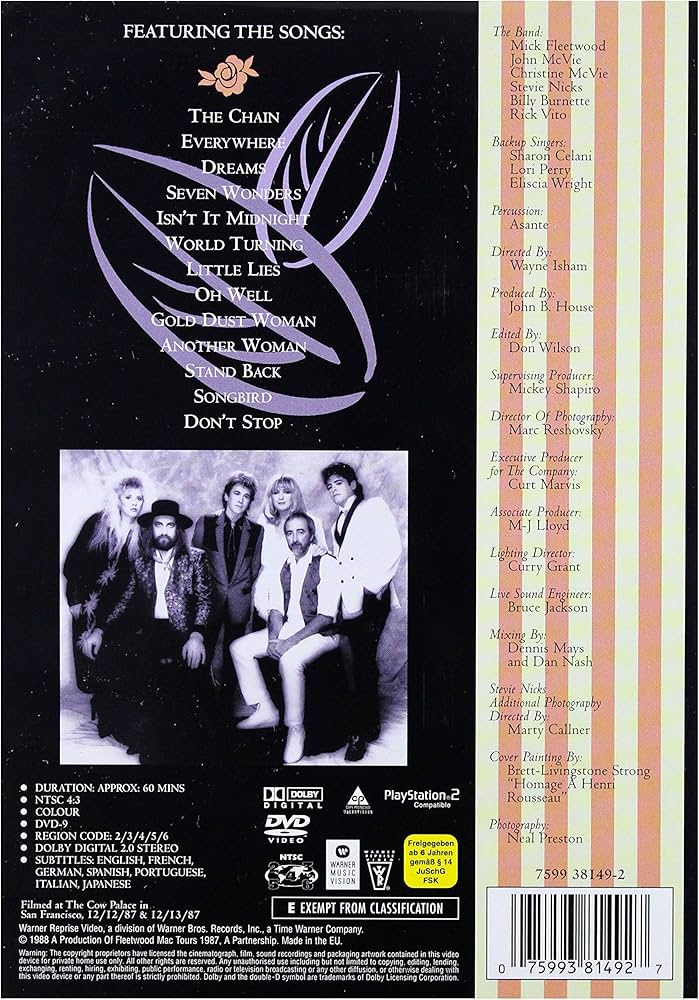 Amazon.co.jp: Tango in the Night [DVD] : DVD