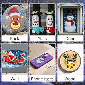 Acrylic Paint Markers, 10 Colors Poster Markers Jumbo 16mm Wide Tip Permanent Ink 36g, Thick Acrylic paint pens for Fabric, Poster, Glass, Rock Painting, Stone, Wood, Car, Ceramic