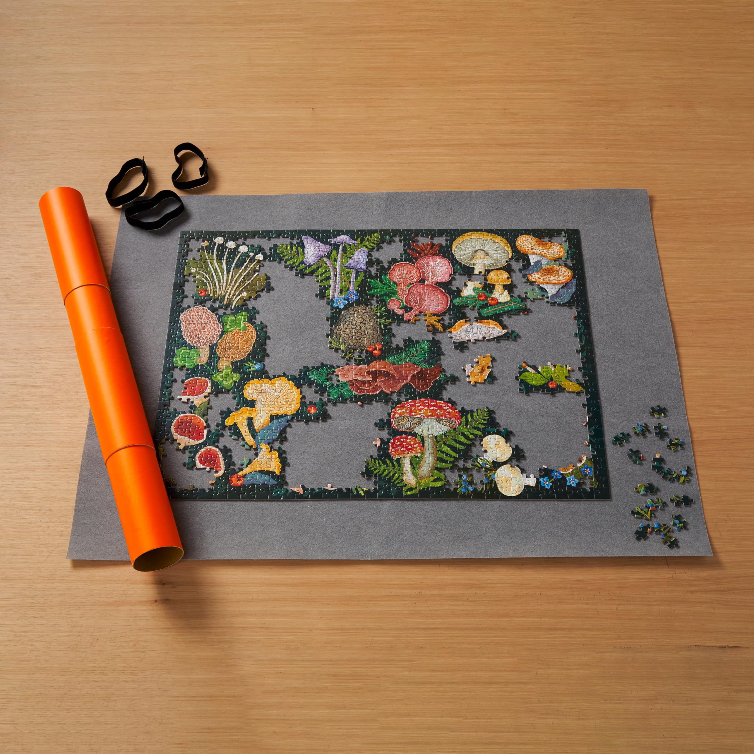 Galison - 1500 Piece Roll Up Puzzle Mat For Puzzles In Progress, Beige, 1500 pieces - Image 4