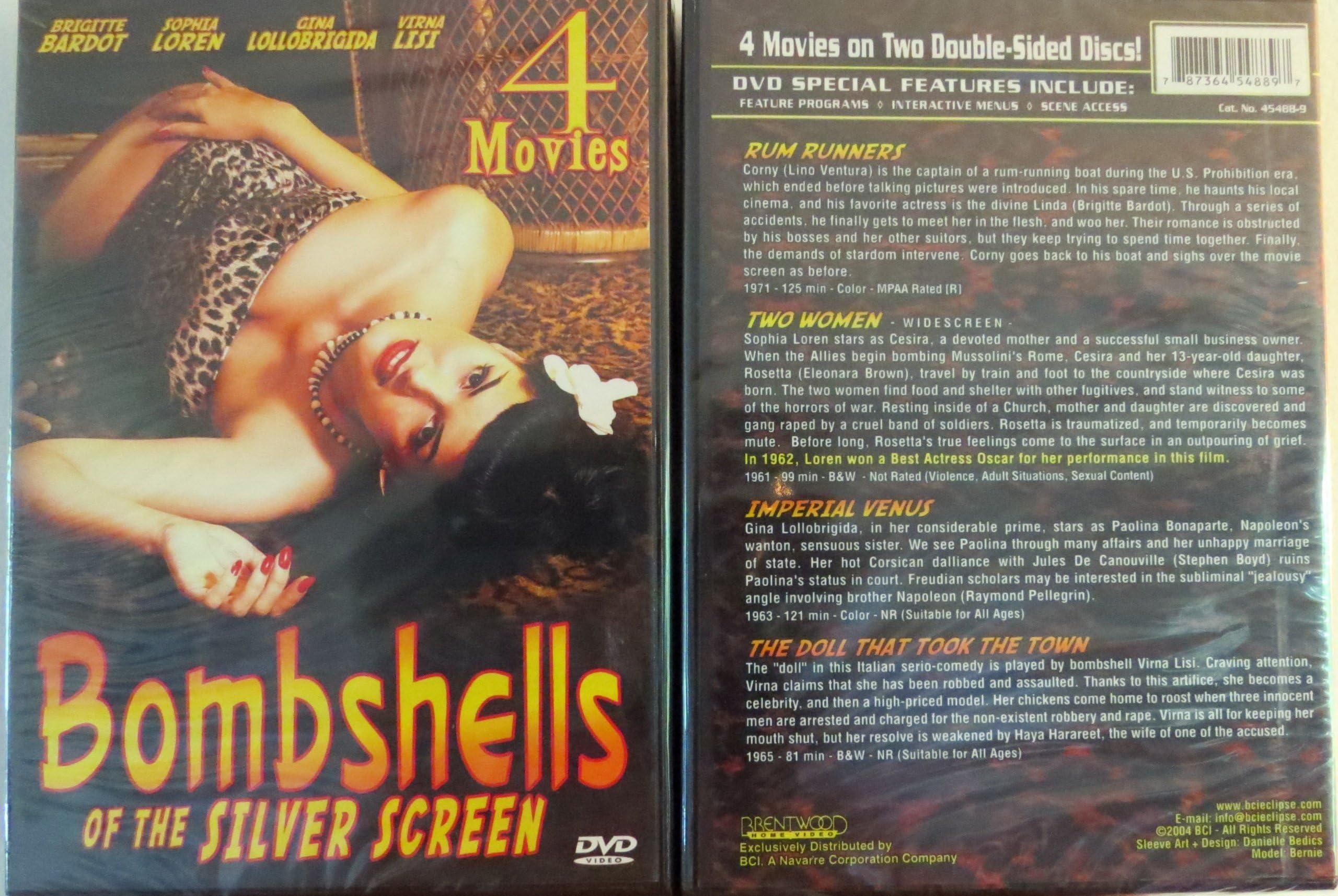 Bombshells of the Silver Screen (The Doll That Took the Town / Imperial Venus / Rum Runners / Two Women) [DVD]