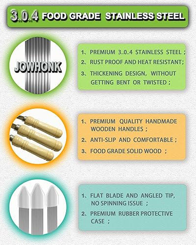 Miniatura 3 de Brochetas de metal grandes de 22 pulgadas