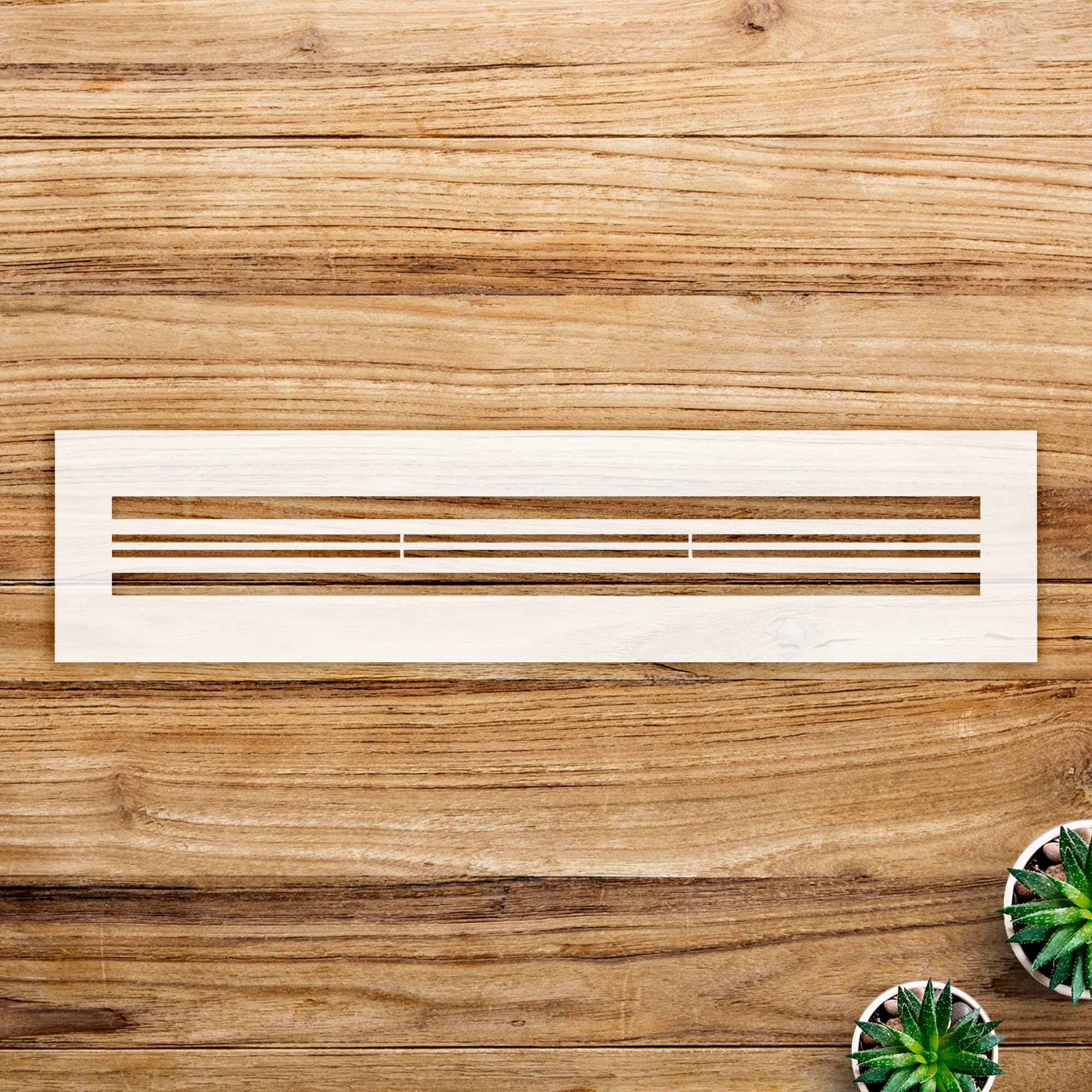 Stripe Stencil Pattern for Tea Towels and Fabric, Reusable Mylar Template, Ideal for DIY Home Kitchen Decor and Crafting Projects - Size A3 (16.5