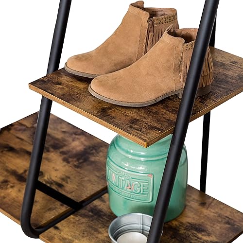 Miniatura 5 de Honey-Can-Do Armario de almacenamiento de ropa de armario abierto de doble barra, negro WRD-08156 rústico 65 libras