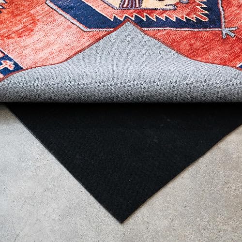 Hold-a-Rug Plush 2' x 4' Nonskid, Nonslip Rug Pad, Reversible Gripper, ¼ Thick, Safe for All Floors and Carpet, Keep Are