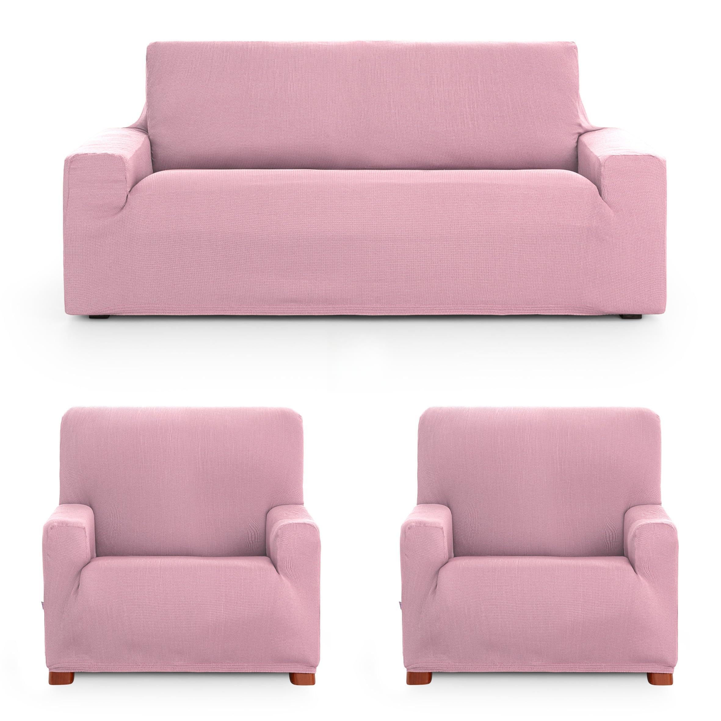 Housse de canapé élastique Ulises salon 3 places et 2 fauteuils