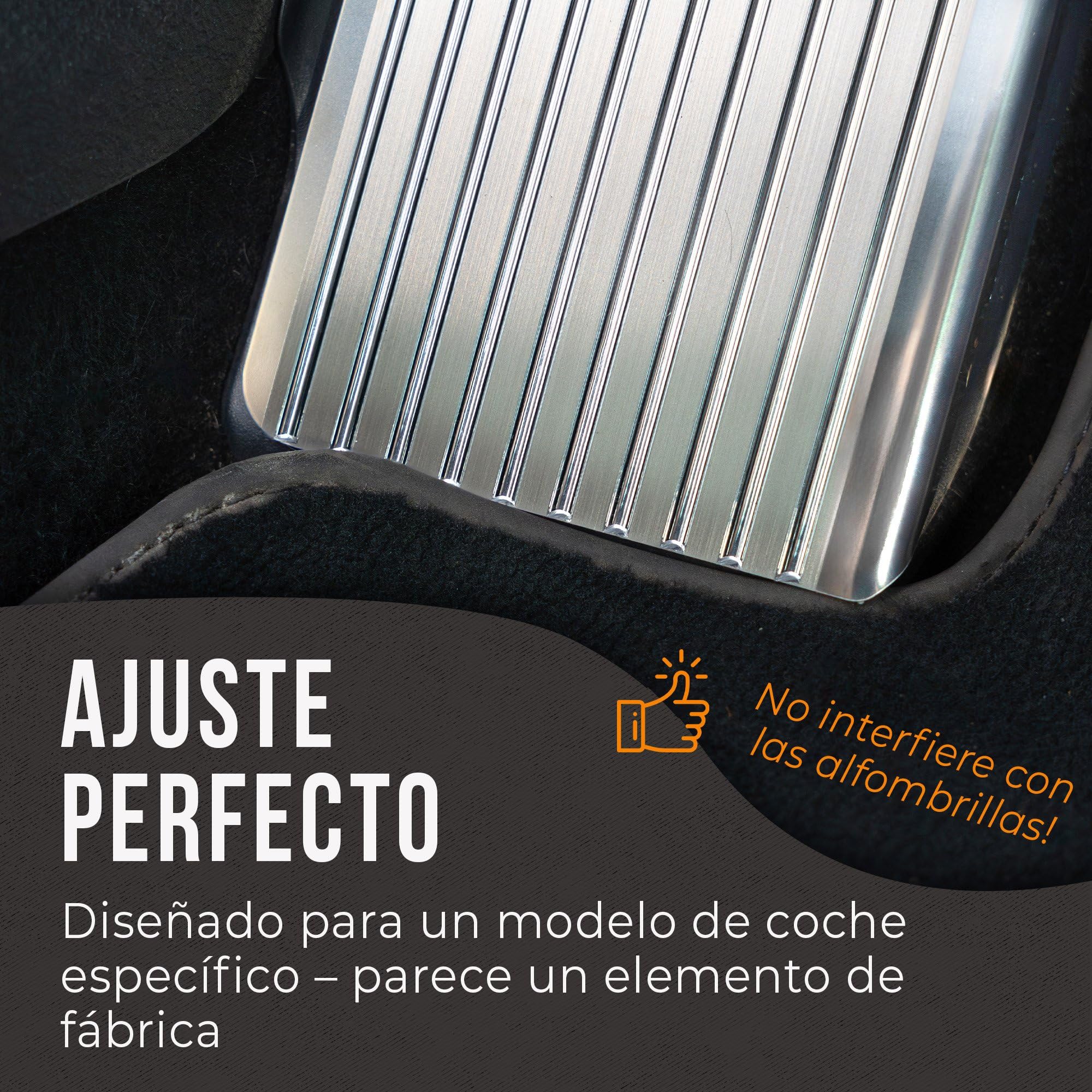 CHROMEMASTER | Reposapiés para Automóvil de Acero Inoxidable - Placa Antideslizante para el Pie, Compatible con Mazda CX-5 2017-2024 ; Accesorio para Automóvil: Placa Reposapiés Protectora y Decorativ