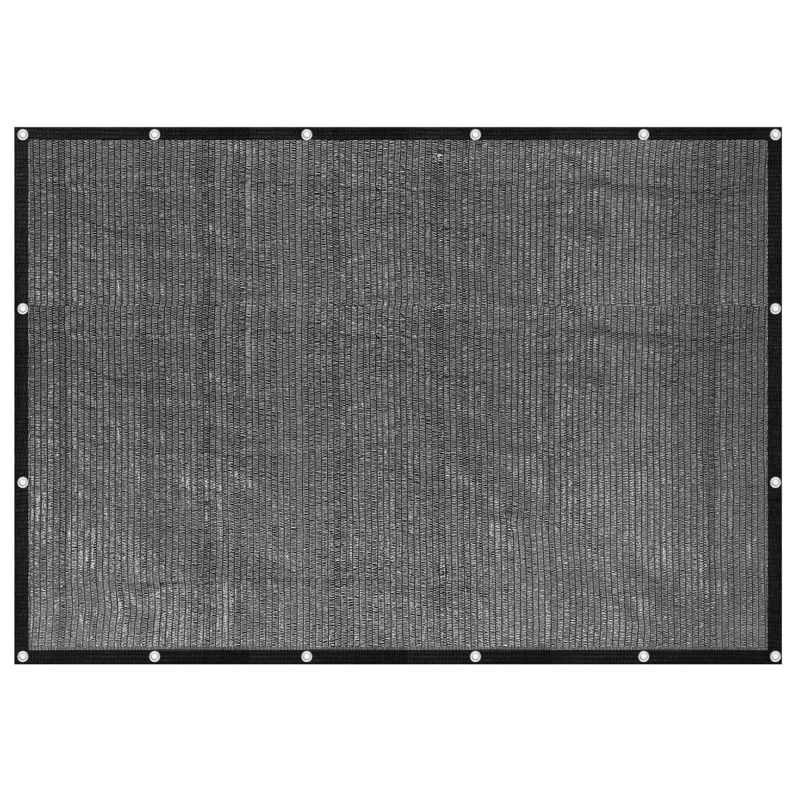 Photo 1 of [WindscreenSupplyCo] 55% 6.5 x 10 FT Shade Cloth Sun Shade Net with Grommets Sunblock Mesh Tarp for Garden Plants Cover Greenhouse and Patio