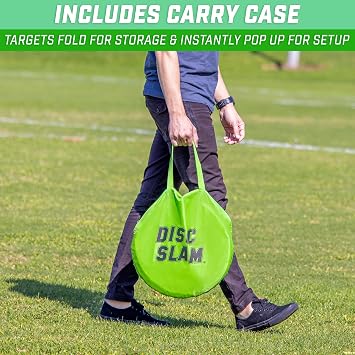 GoSports Collapsible Portable Disc Slam Game for Teens & Adults - 4-Player Team Game for Beach Party, Campsite, Family Cookout and Picnic - Classic or PRO