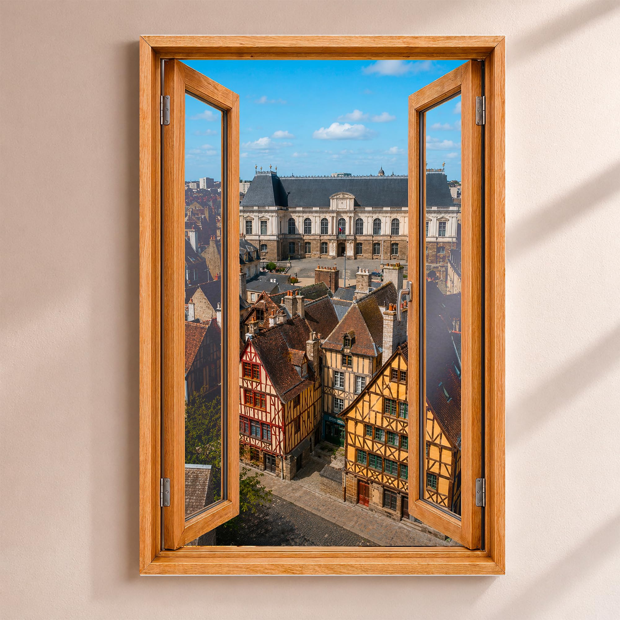 Trompe l'Œil Reindeer Window Customizable - Parliament and Colombages