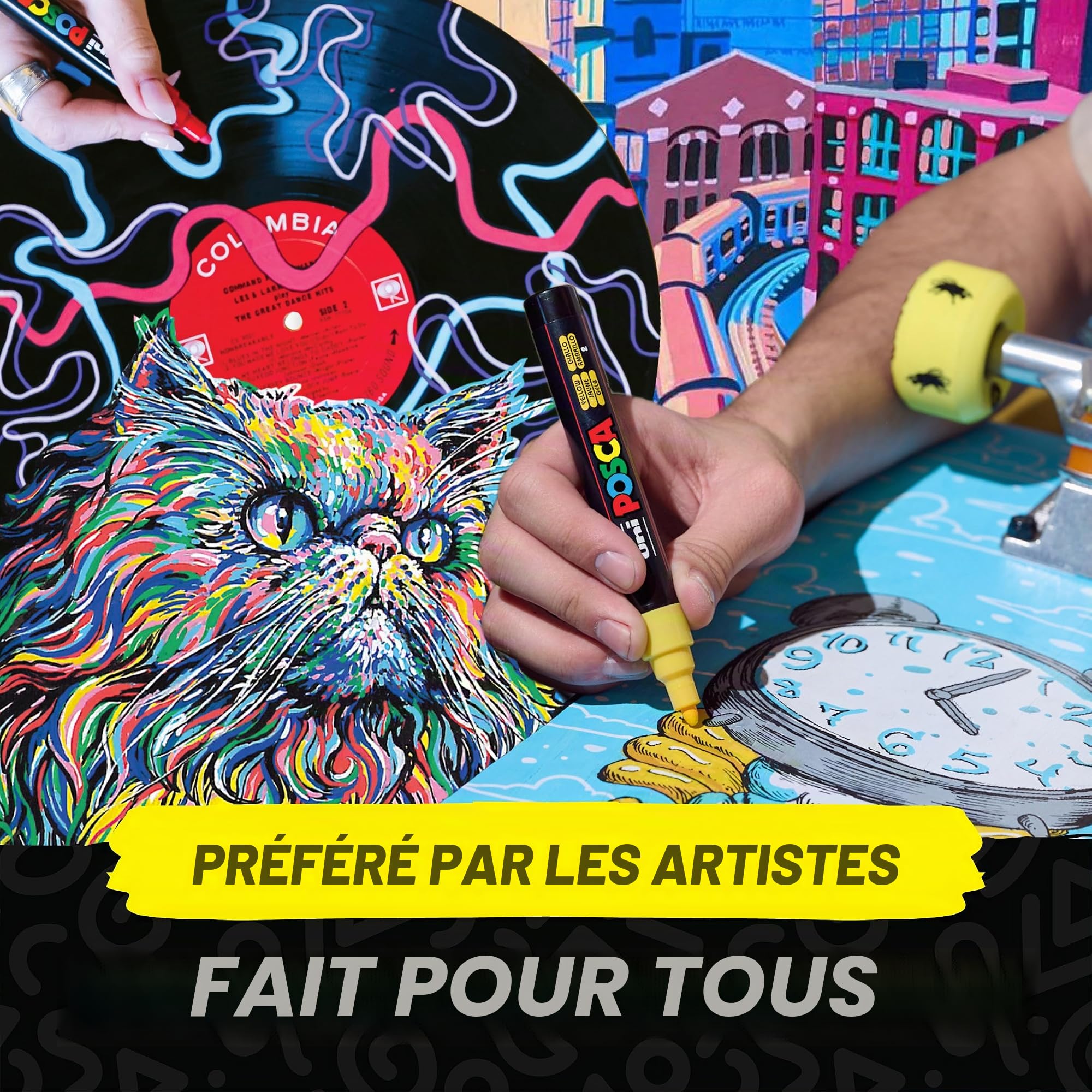 Posca PC8K/15 Boîte de 15 Marqueurs Assortis