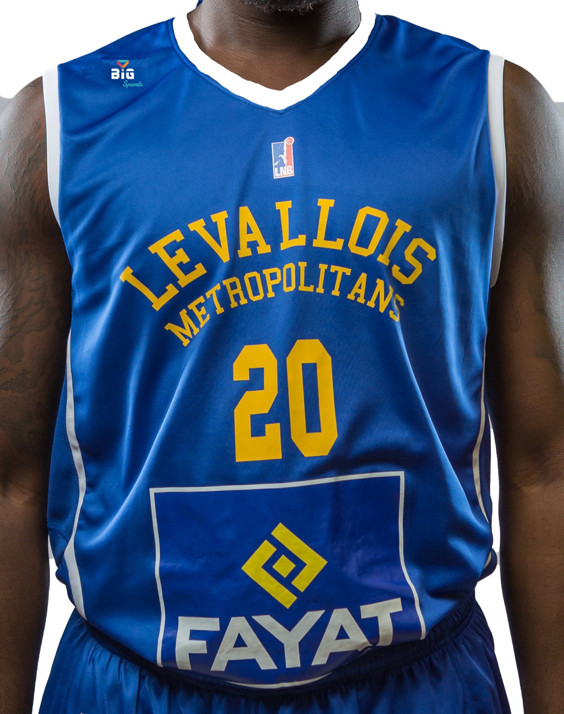 Bigsport Gavin Ware 2017-2018 Men's Basketball Jersey, Mens, LMGW2017-2, Blue, FR : XXS (Taille Fabricant :