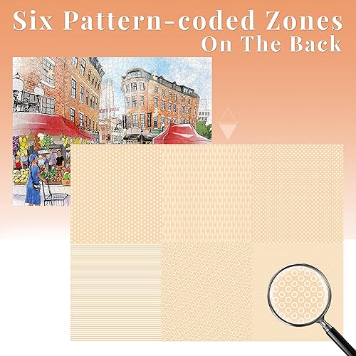 Miniatura 3 de Rompecabezas de 1000 piezas para adultos, rompecabezas de mercado de frutas, rompecabezas de formas únicas para familiares y amigos, juegos