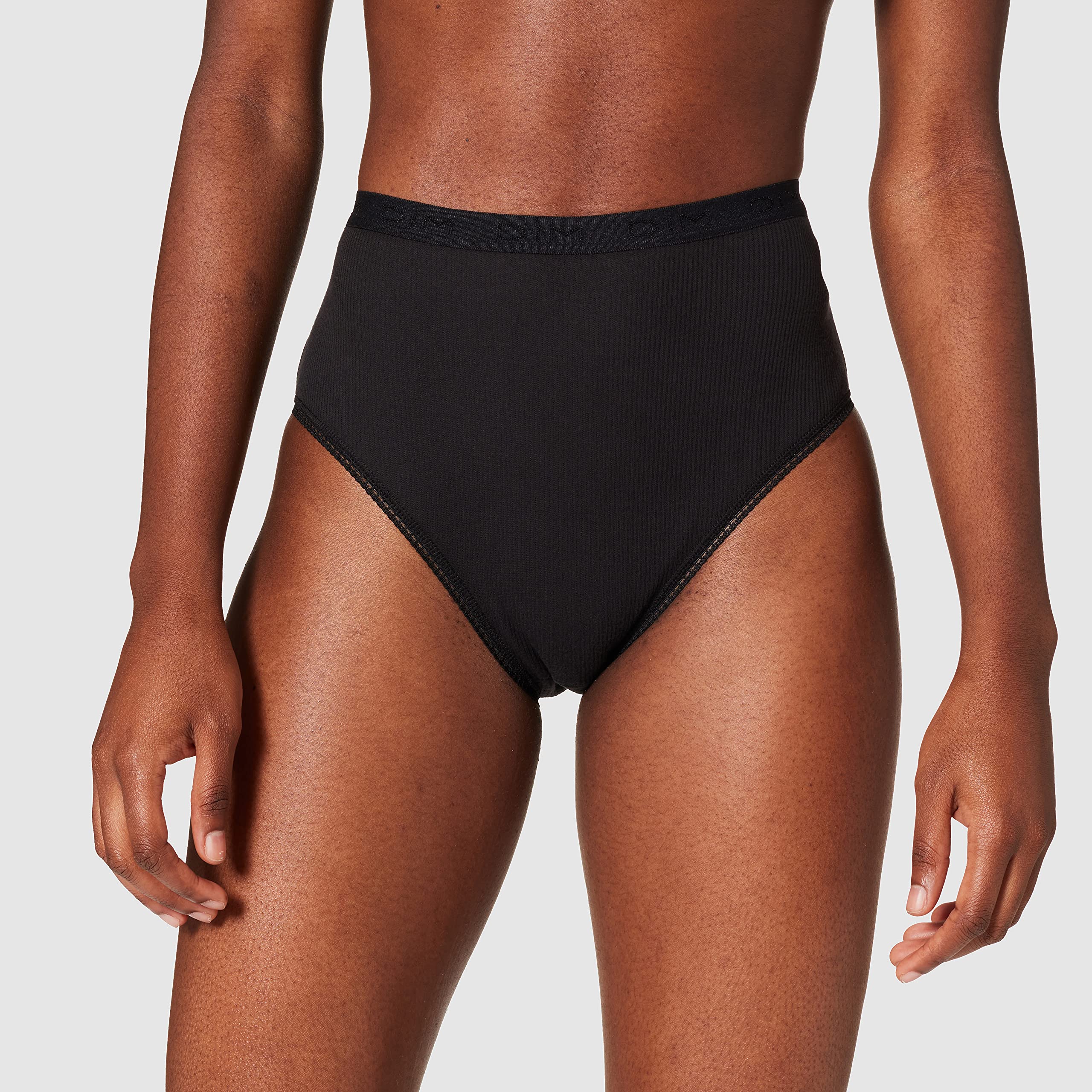 Dim Lote De 2 Slips para Mujer De Puro Algodón Y Talle Alto Mujer x2