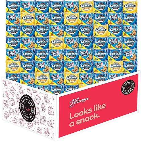 Oreo and Chips Ahoy - Paquete variado de galletas Nabisco, surtido a granel, caja de regalo (60 unidades)