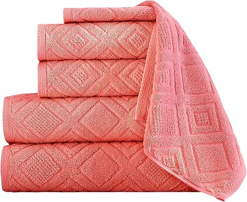 Miniatura 10 de Classic Turkish Towels - Juego de toallas de lujo para baño, 100% algodón turco, de secado rápido, toallas de baño suaves y absorbentes, toallas de