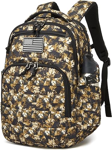 Miniatura 50 de Wotony Mochila táctica militar, mochila para hombres pequeña bolsa táctica de asalto negro