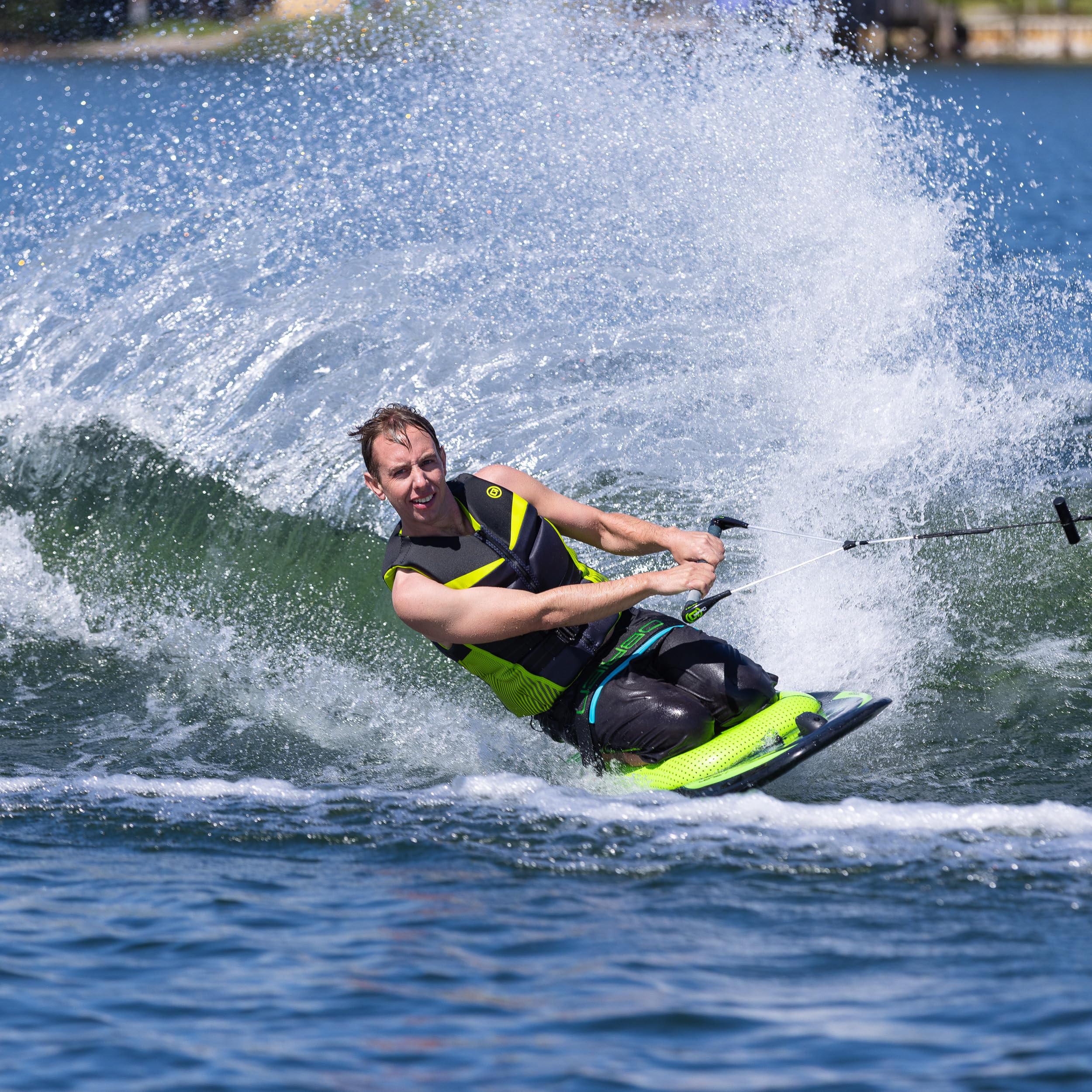 Amazon.com : O'Brien Black Magic Towable Kneeboard for Boating