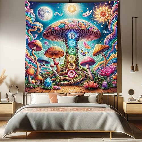 Miniatura 124 de Ambesonne Tapiz de fiesta de los años 70, caja retro en arte pop, música de baile, composición colorida impresa, para colgar en la pared para