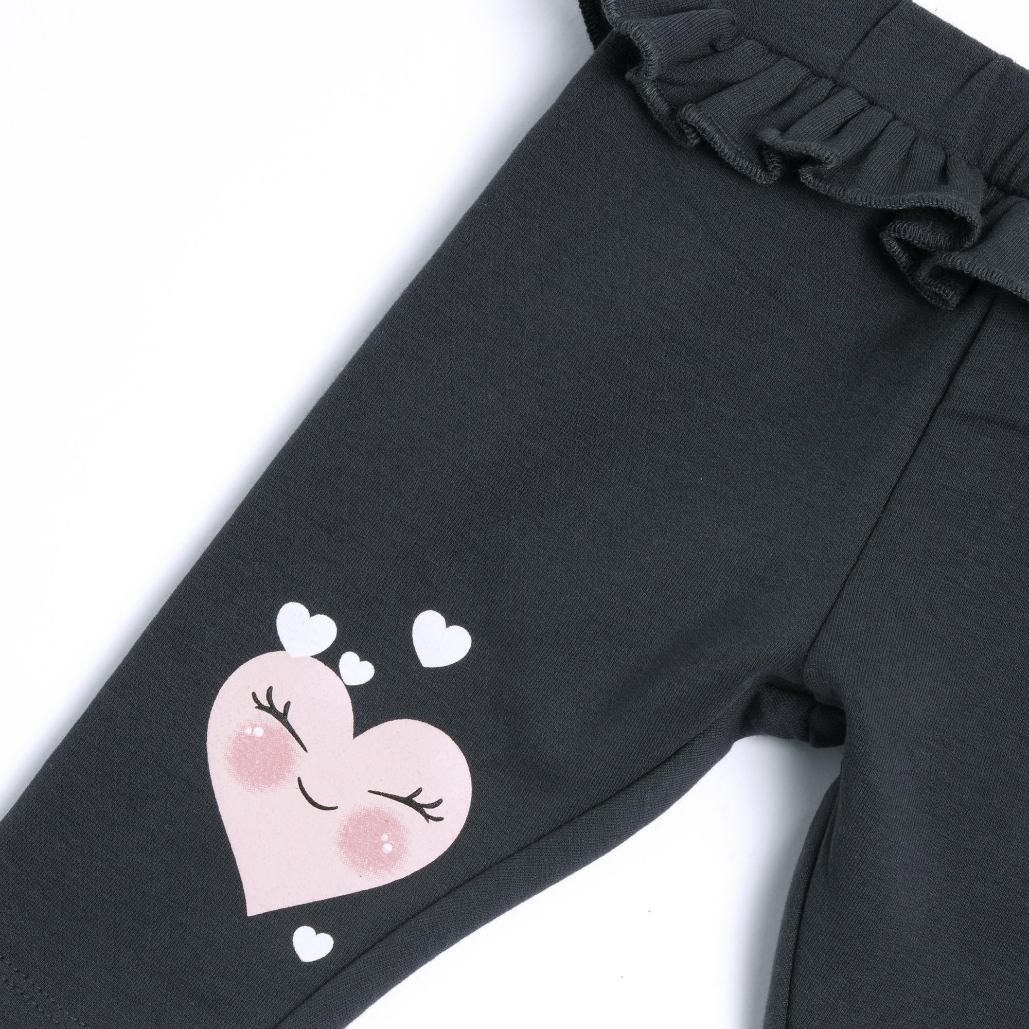 Chicco, Leggings Largos para Niña con Corazones, Gris