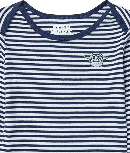 Vista 12 de Yaxa Essentials Disney Marvel Star Wars - Body unisex de manga larga para bebés, paquete de 5