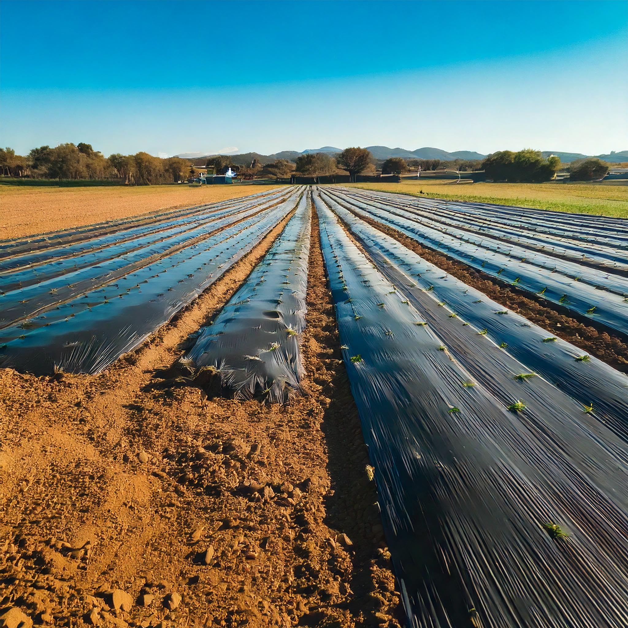 A2ZWORLD Lona antihierba 5 x 2 m x 10 m, 100 m², transpirable, permeable, de polipropileno, resistente a los rayos UV, fácil de cortar e instalar, ecológica contra las malas hierbas