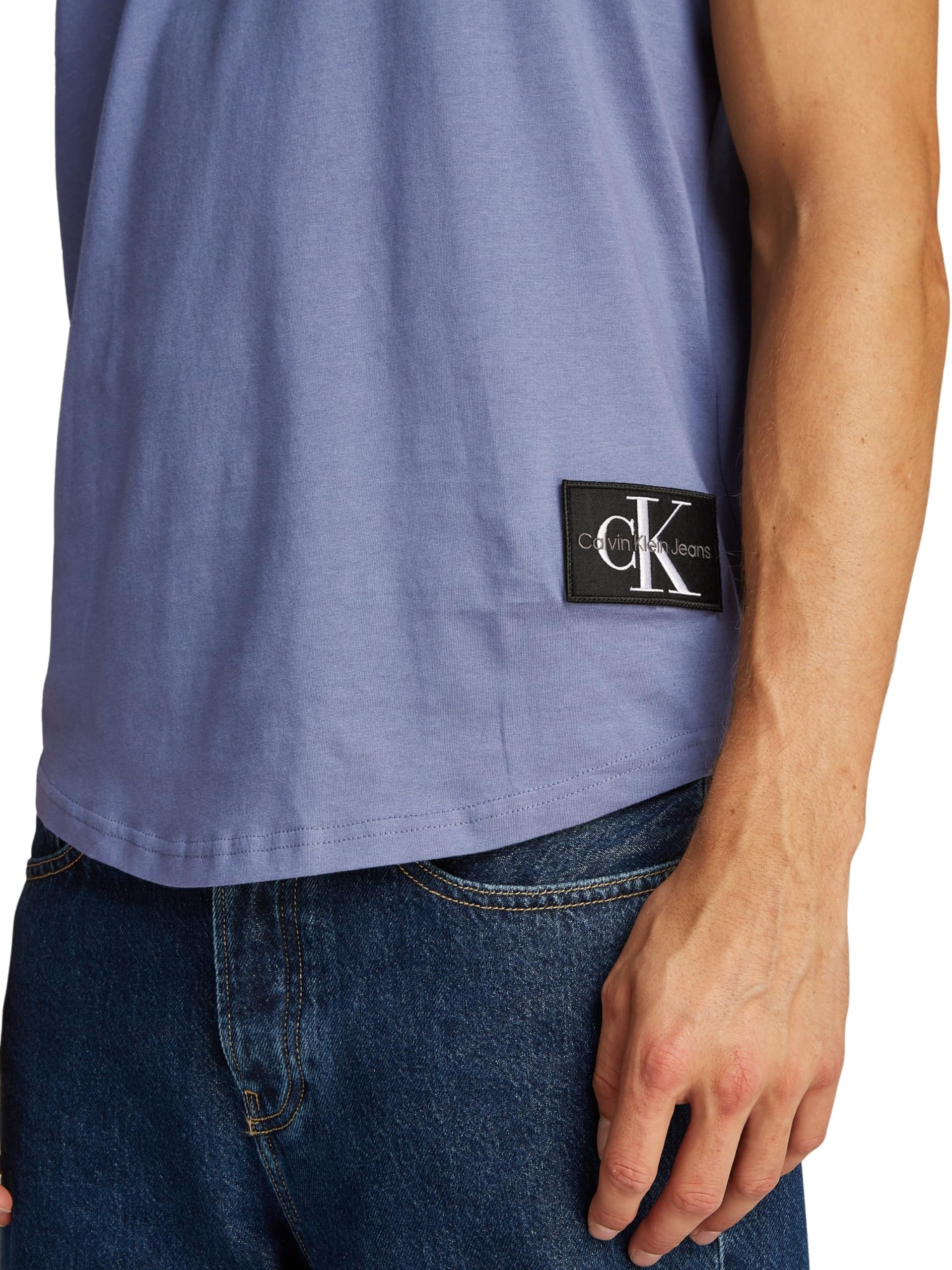 Calvin Klein Top in Maglia a Maniche Corte Uomo