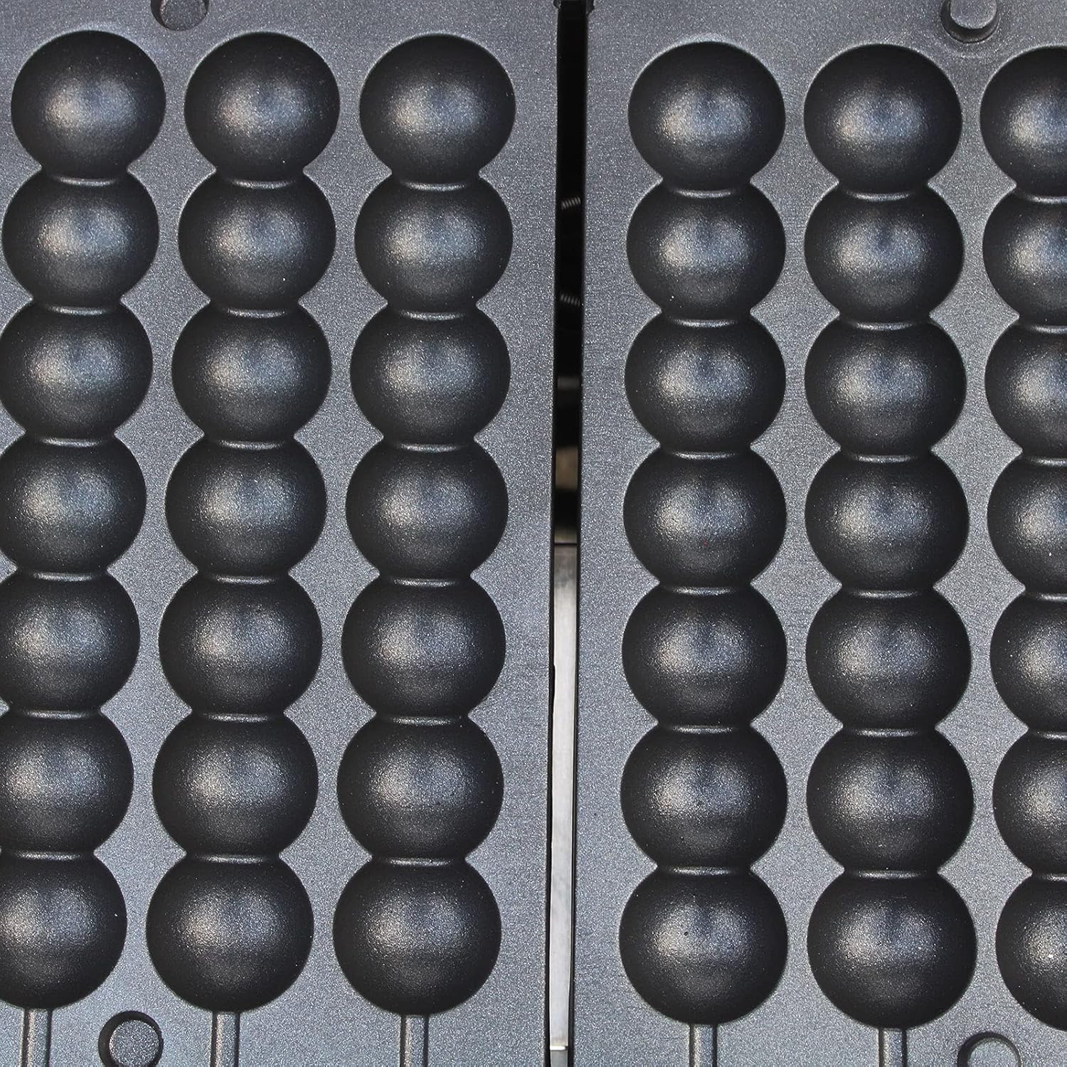 42pcs Commercial Waffle Ball Maker, Nonstick Electric Bubble Skewer Waffle Ball Machine Stainless Steel Waffle Maker with Time&Temp Control for Bakeries, Restaurants, Kiosks, Canteens