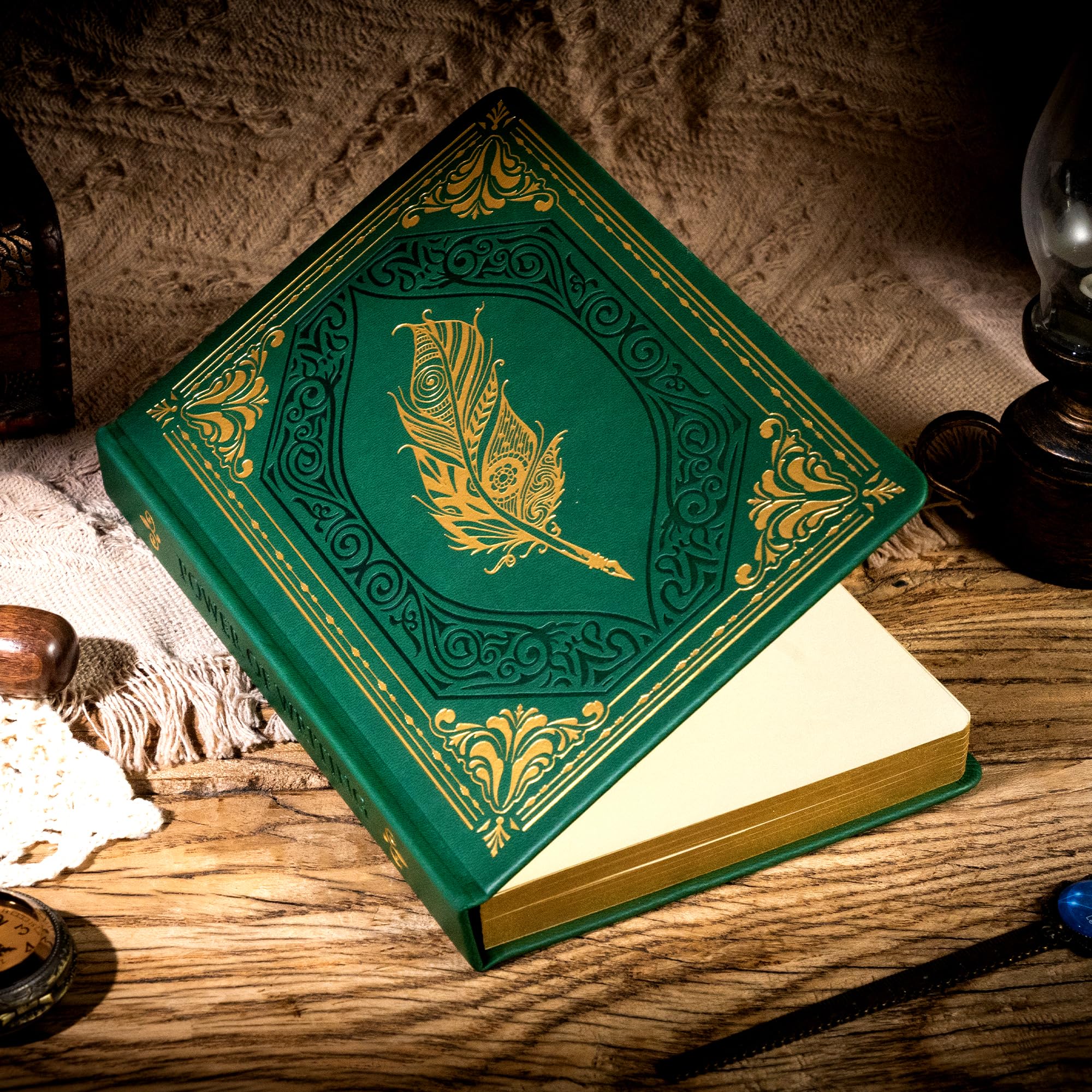 CAGIE Vintage Journal for Women Men 320 Pages Thick Hardcover Notebook - Image 4