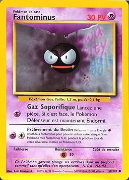 Carte Pokemon 50 102 Fantominus 30 Pv Amazon Fr Jeux Et Jouets