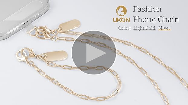 Amazon.com: UKON Phone Chain Wrist Strap Metal Phone Lanyard