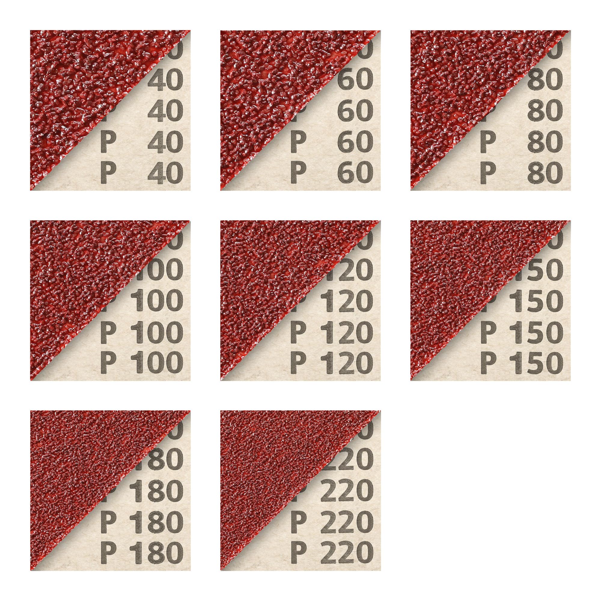 Lot de 5 bandes abrasives pour ponceuse à bande KP52F - Papier abrasif pour bois - 150 x 2600 mm - Grain 120