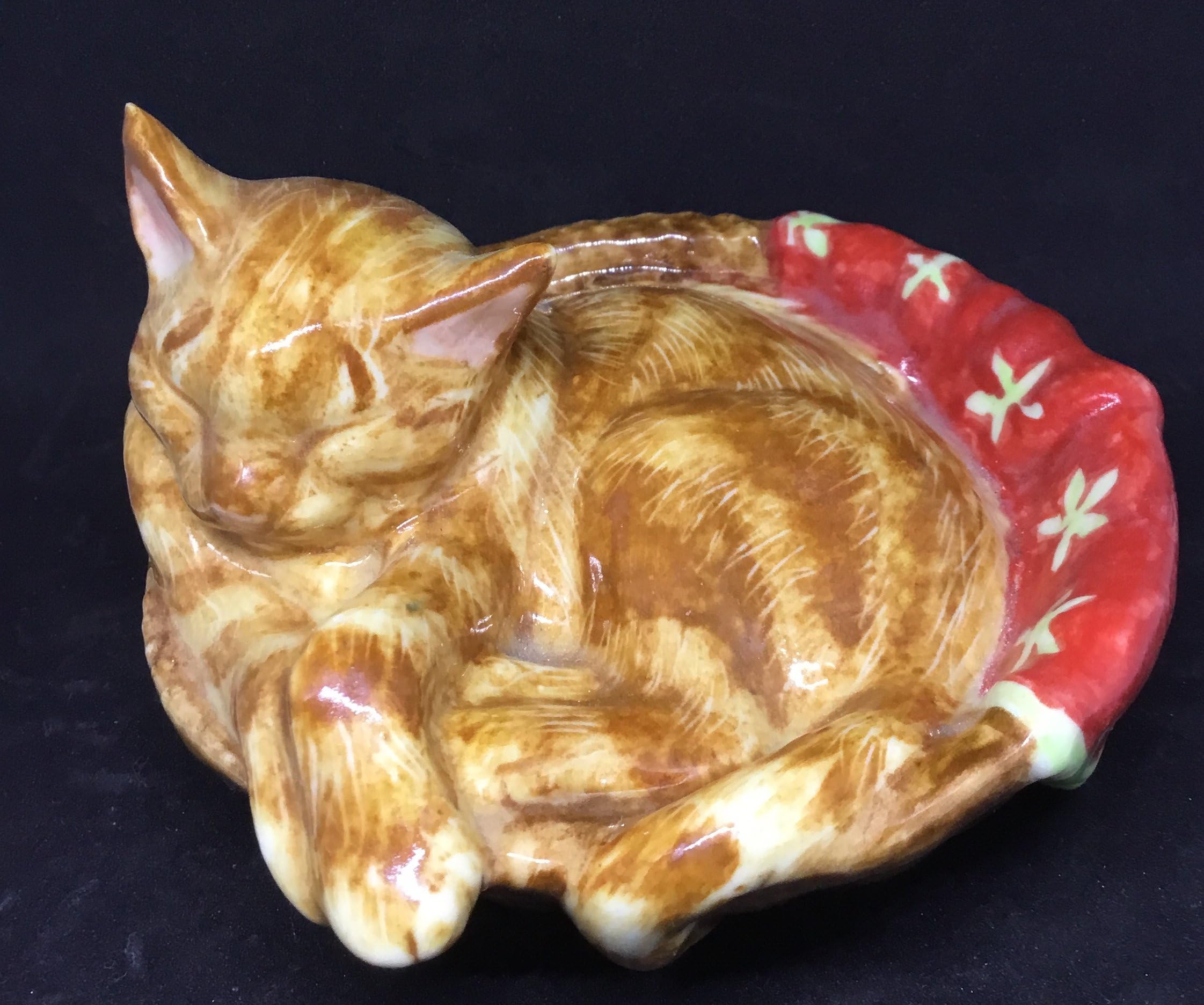 Cat Ornament, cat sculpture Bubbles by Clare McFarlane