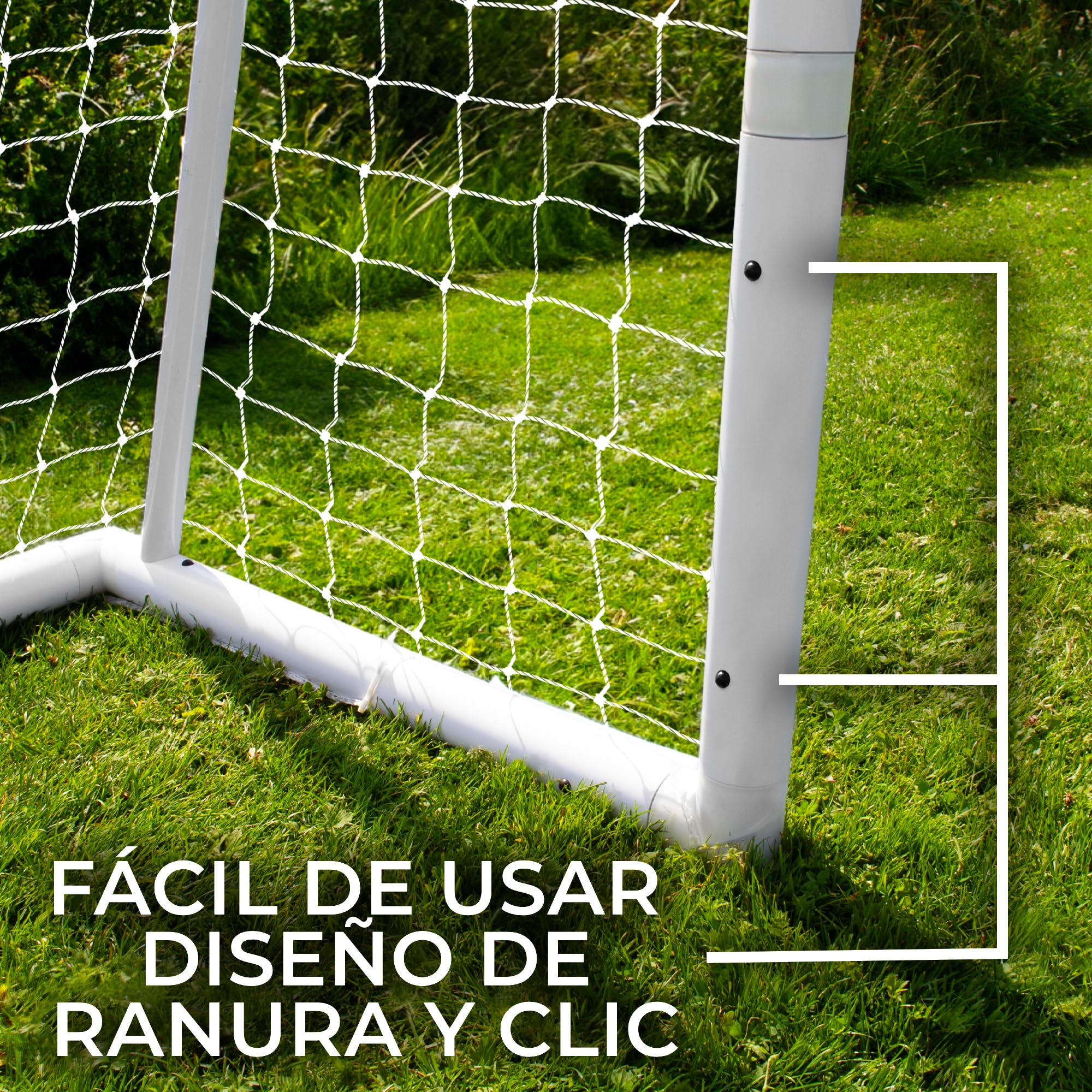 Porterías de Fútbol Impermeables Plegables Portátiles con Estuche Transporte y Hoja Objetivo de 5 Agujeros Puntería Equipo Entrenamiento Fútbol Red GOL Fútbol Interior Exterior Montaje Rápido