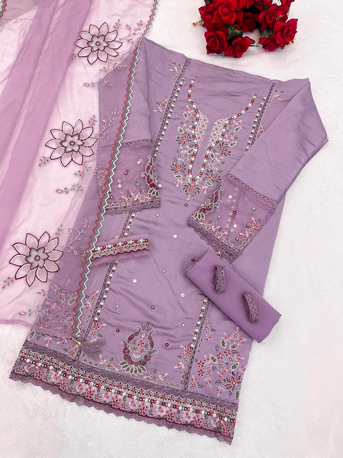 STELLACOUTURE Ready to wear salwar kameez for women, Plus size Indian Pakistani ethnic suit Eid, Wedding, Party 2975-O