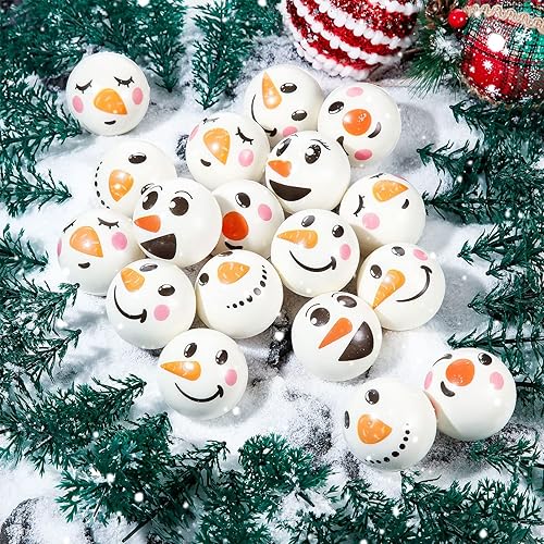 Miniatura 3 de Bola antiestrés de muñeco de nieve de Navidad, muñecos de nieve, juguetes antiestrés de poliuretano blando, regalo para aliviar el estrés, rellenos
