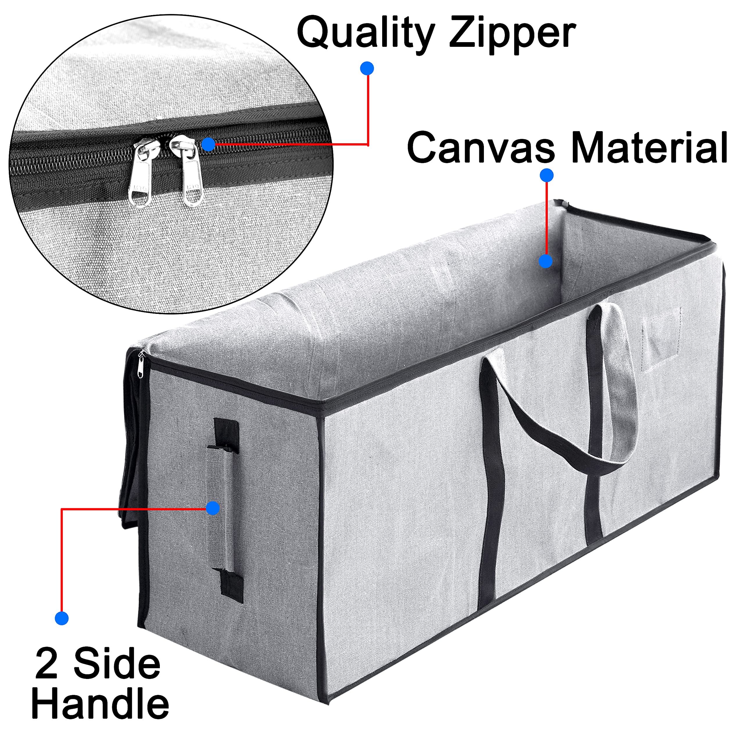 Storite Jumbo Super-Size 81 L Canvas Moisture Proof Heavy Duty Storage Bag 4