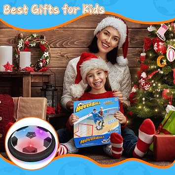 Nazano LED Hover Soccer Ball, Floating Soccer Set with 2 Goal Soccer, Indoor Soccer Game for Young Boys and Girls, Birthday Gifts for Young Kids, Toys Gifts for Ages 3-12